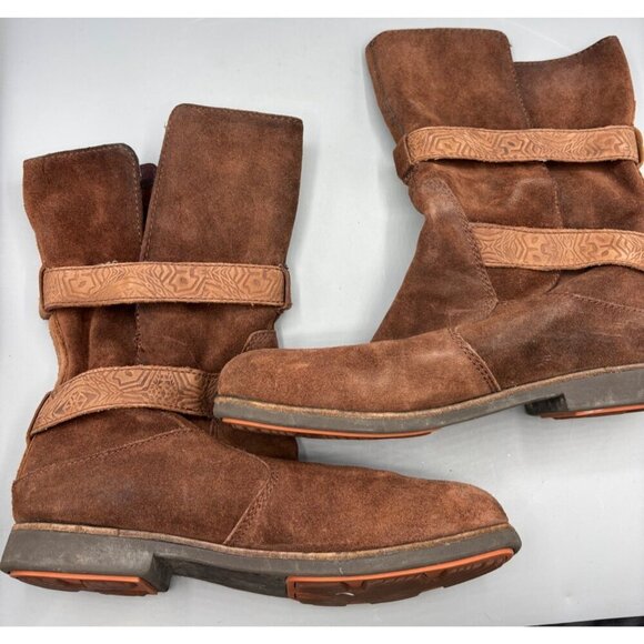 EMU Womens Boots 9 Ainslie Brown Suede Mid-Calf‎ Boots Casual Fall Western - Picture 5 of 8